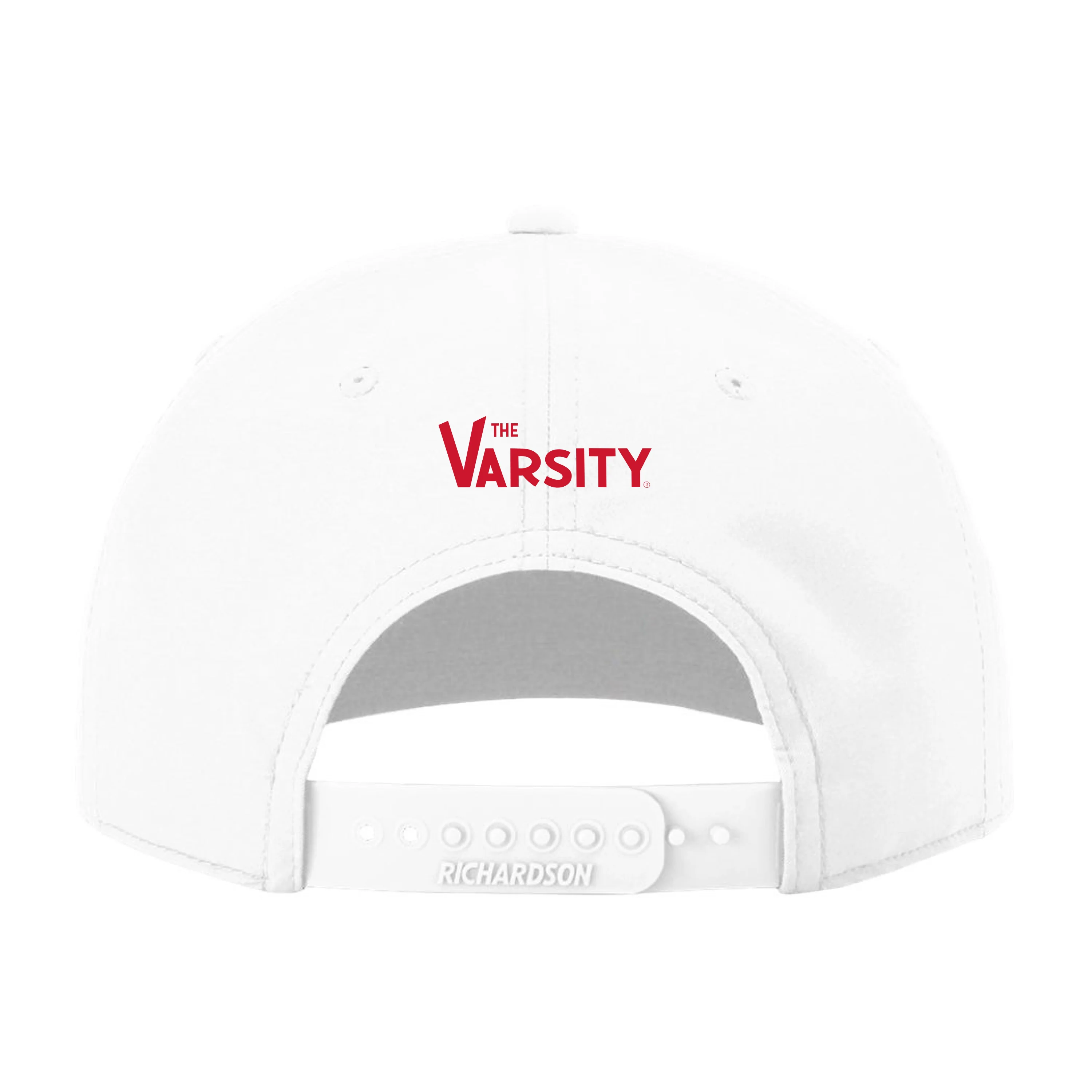 "Chili Dog" Athletic Rope Cap, White w/ Red logo - Image 3