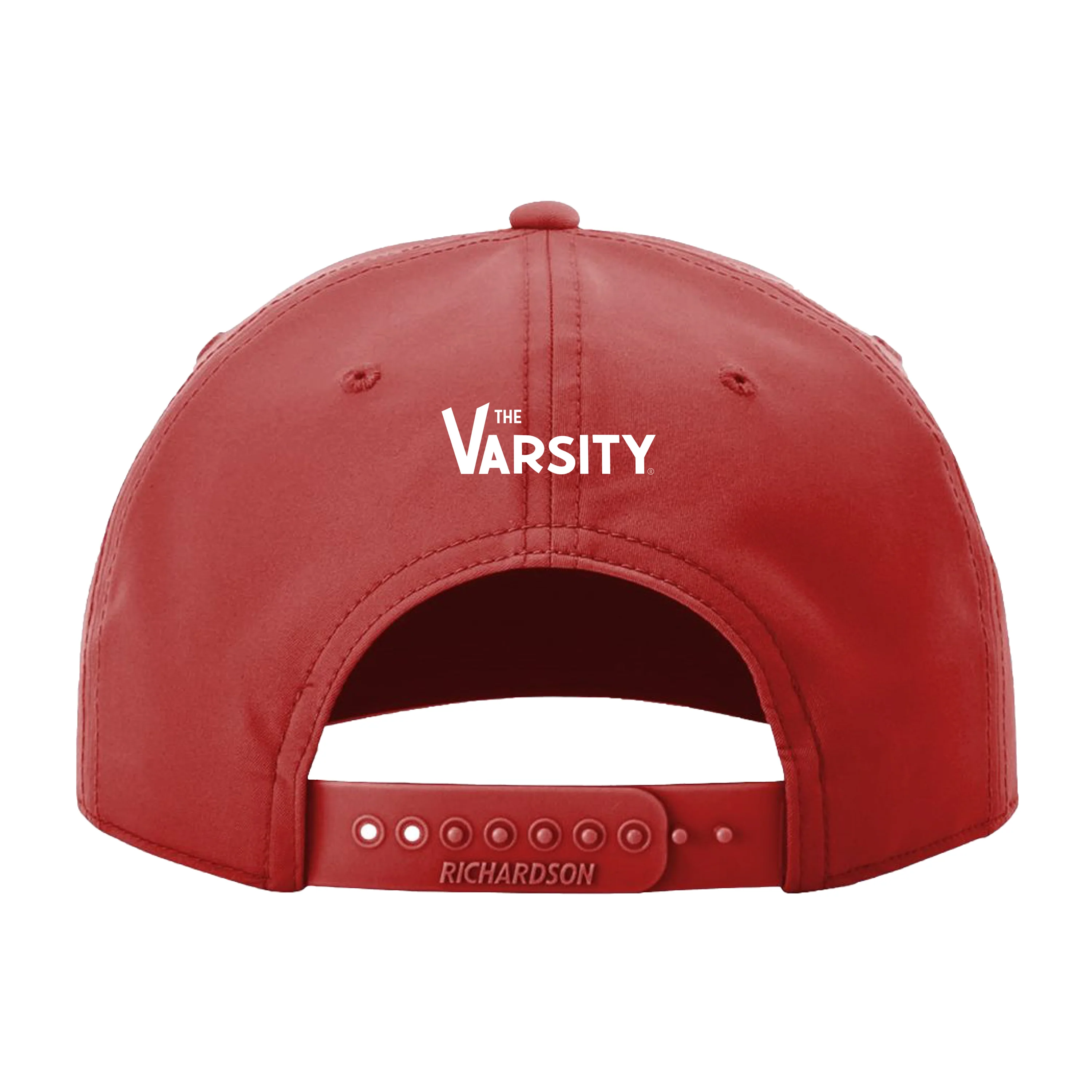 "Chili Dog" Athletic Rope Cap, Red w/ White logo - Image 3