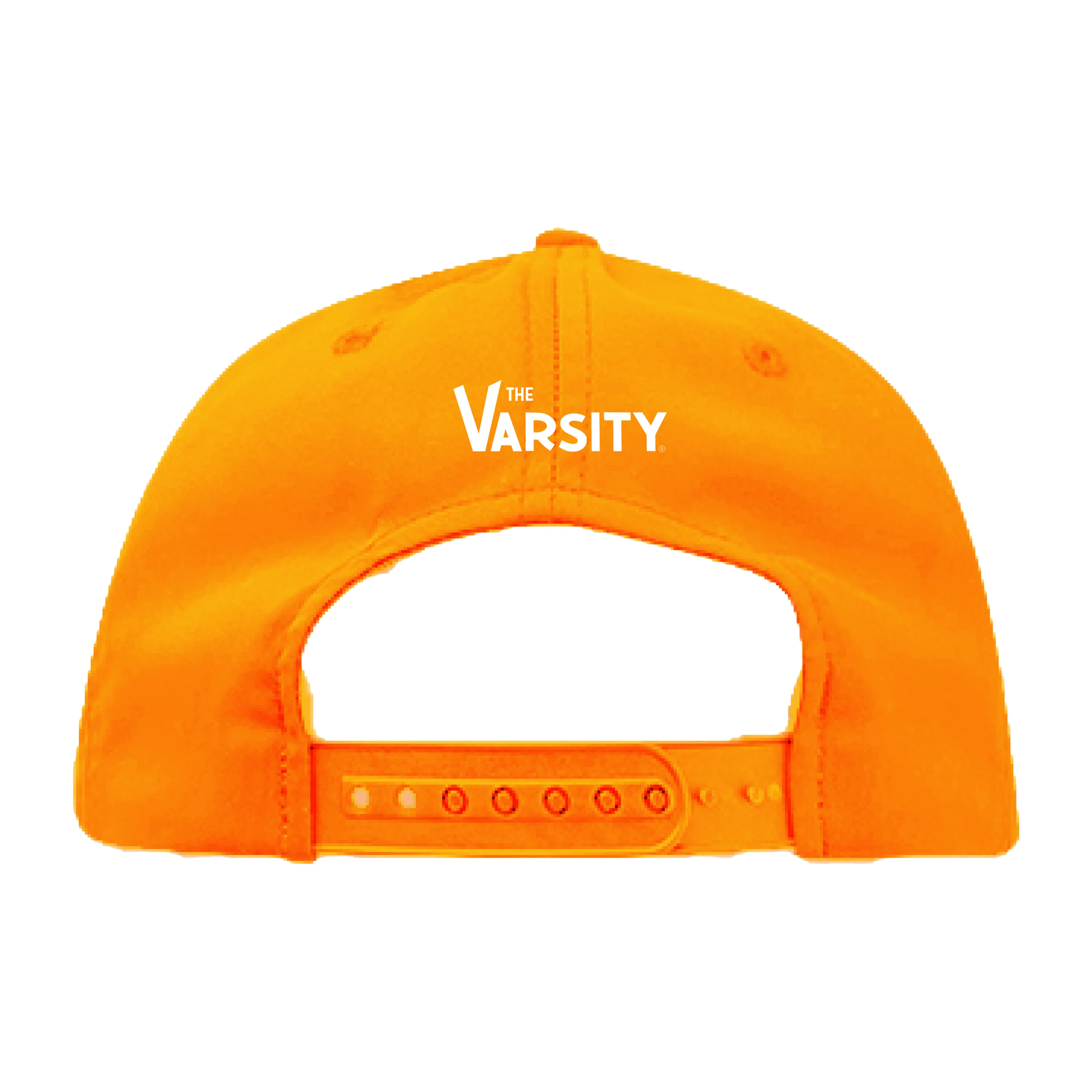"Frosted Orange" Athletic Rope Cap, Orange w/ White logo - Image 3