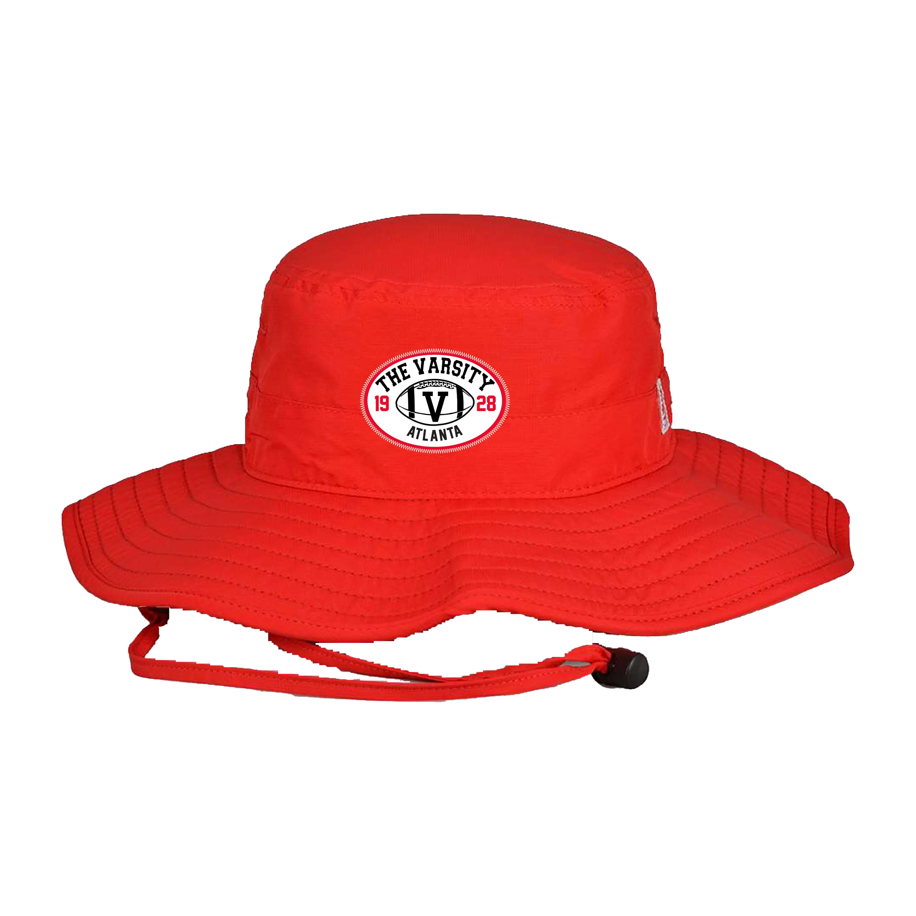 Varsity Football Patch "Boonie" Hat, Red