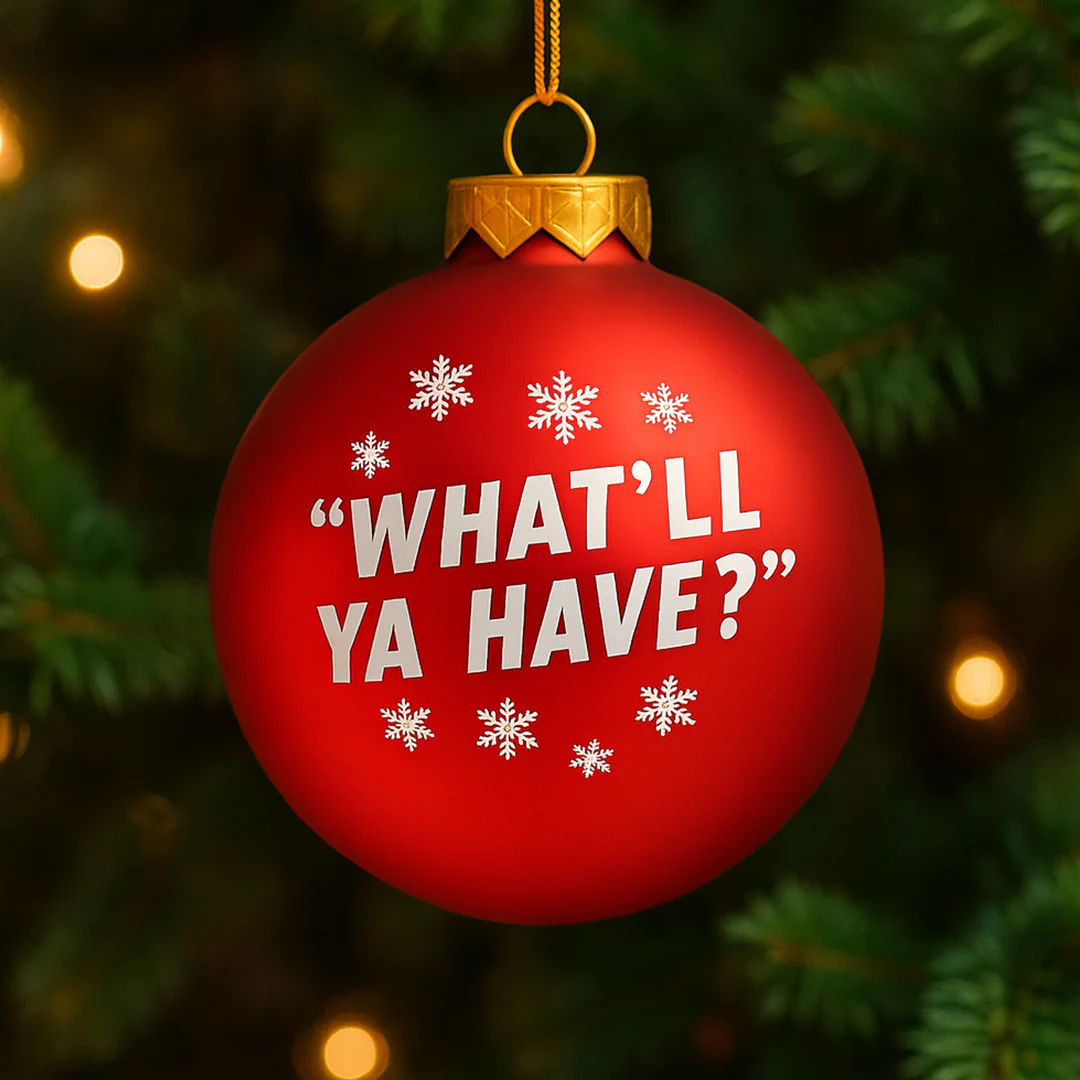 Red Christmas Ball Ornament - Image 3