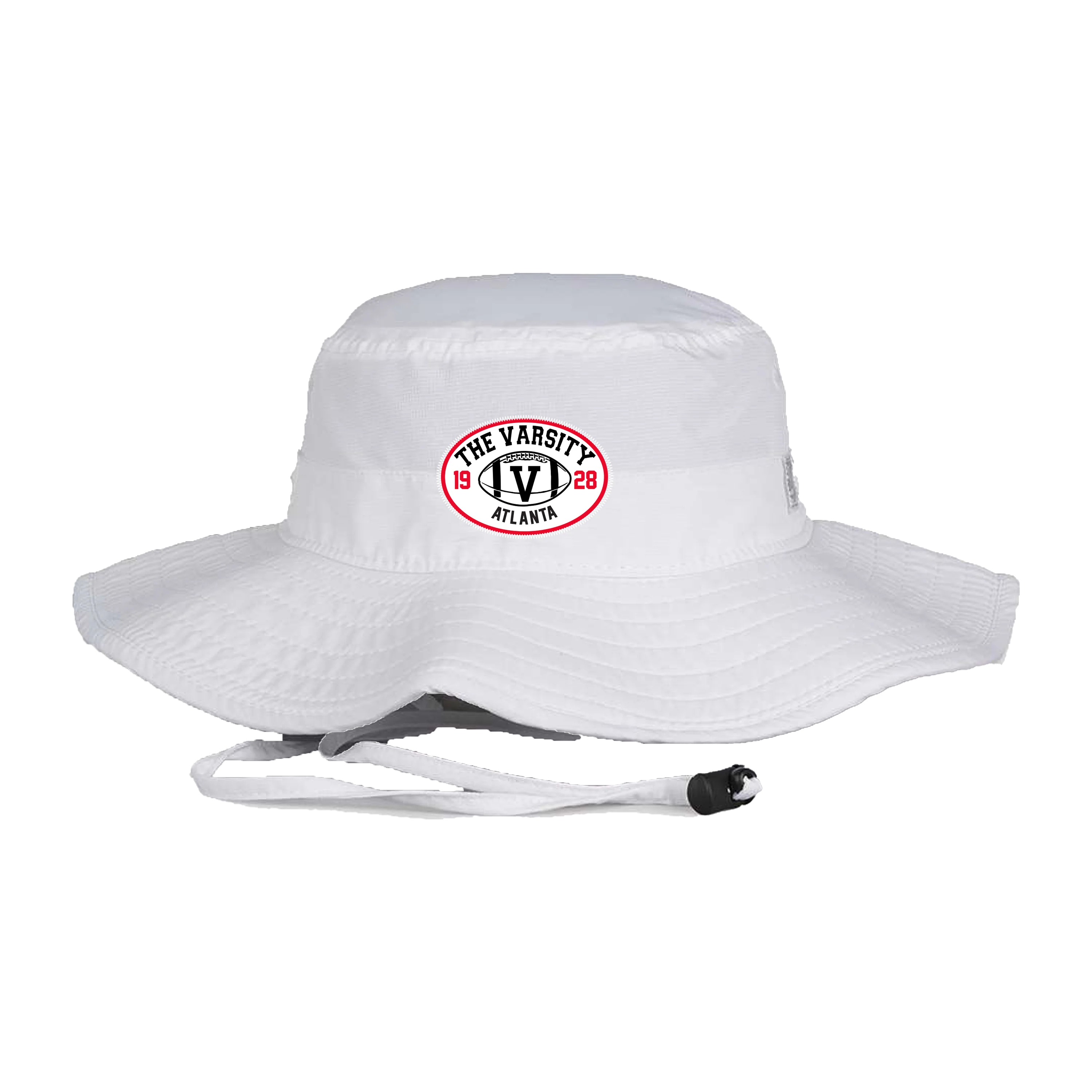 Varsity Football Patch "Boonie" Hat, White